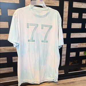 American Eagle Outfitters Light Blue '77' Tee